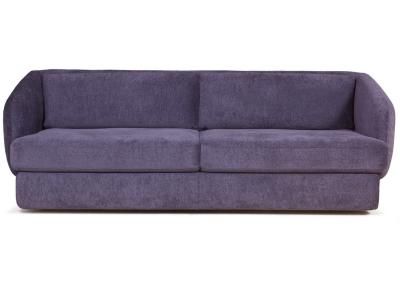 Бабл диван-кровать прямой, микромех Плюш мистик