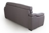 Бостон диван-кровать трехместный прямой замша серый